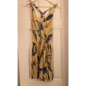 Yellow Kimchi Blue Printed Halter Romper
